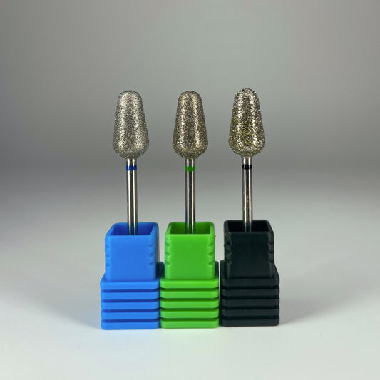 Diamond Bud Large - Medium, Coarse, Extra Coarse Grits - Podiatry Burs