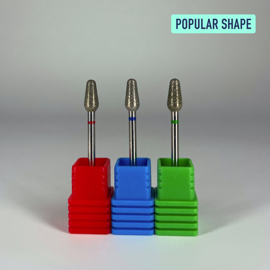 Diamond Small Bud - Fine, Medium and Coarse Grits - Podiatry Burs